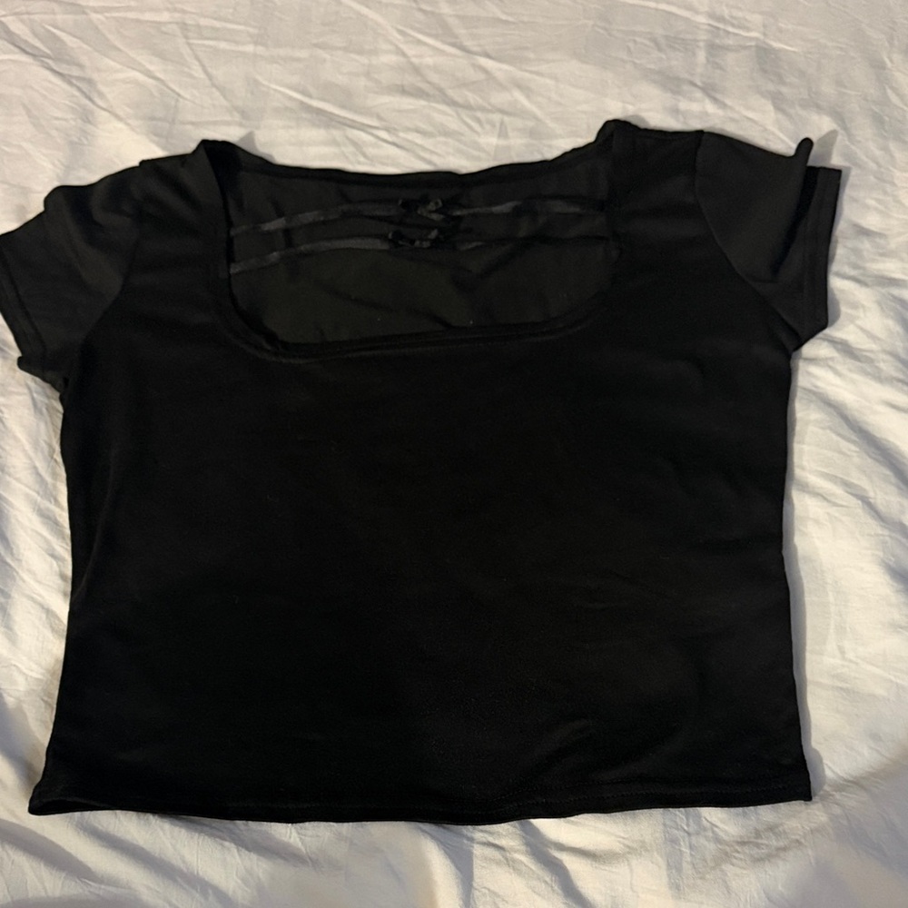 Chic Black Crop Top for Women